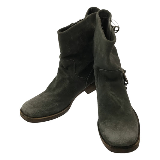 UNDER COVER | Suede Leather Western Boots | xx-small (23-23.5) | c.gray | Women's