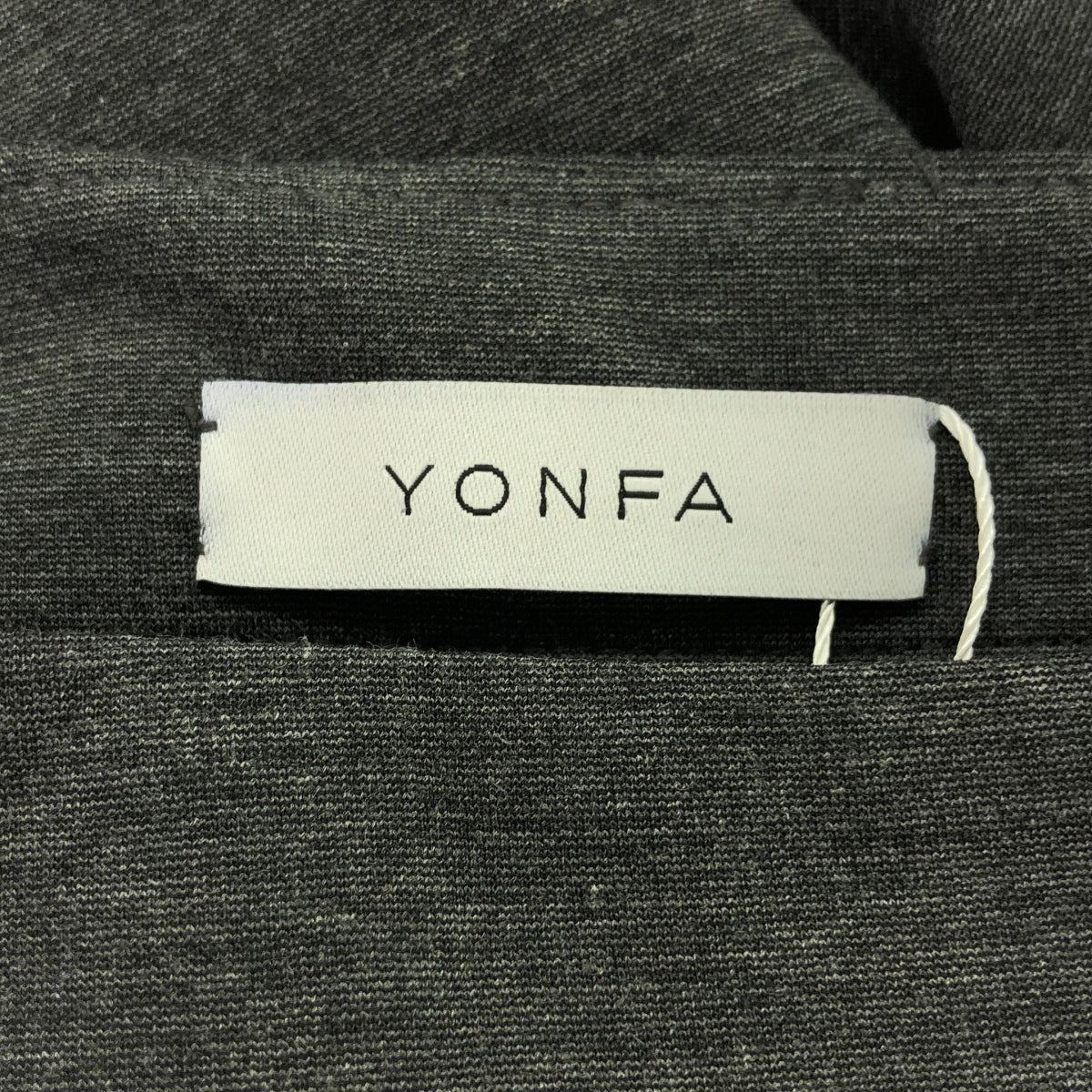 YONFA / ヨンファ | ストレッチ サイドジップ 裾スリット イージー パンツ | S | グレー | レディース