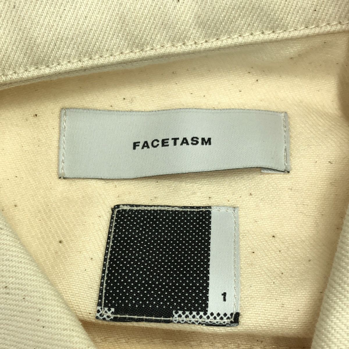 FACETASM / ファセッタズム | 2022AW | RIB DETAILS ENIM JACKET リブディティール デニムジャケット | 1 | ホワイト | メンズ