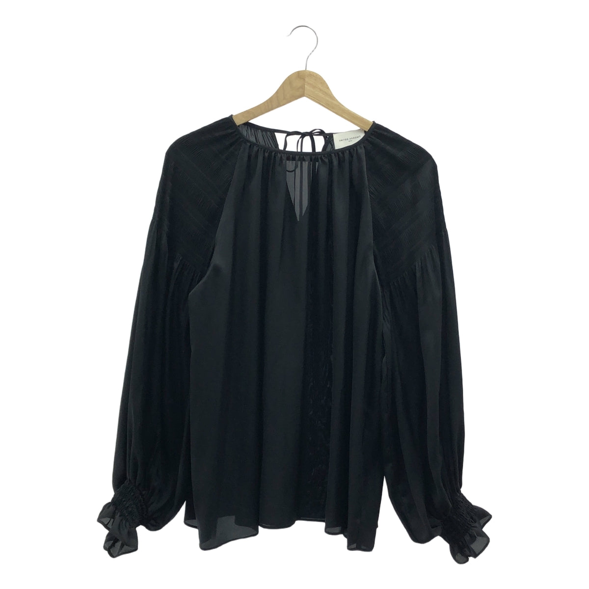 聯合箭隊 | UWCS P MAJOLICA 寬袖襯衫 | 38 | 黑色 | 女款