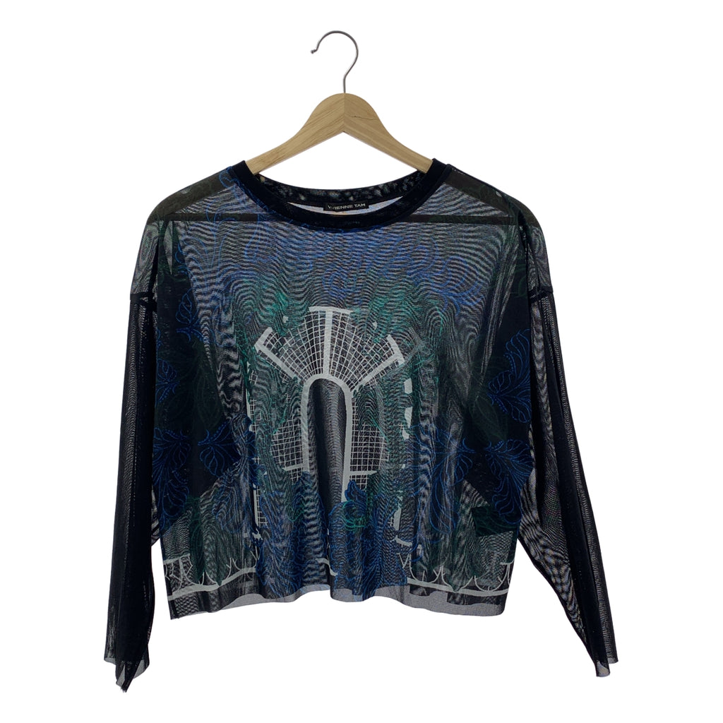 VIVIENNE TAM | 全身龍紋網眼圓領上衣 | 尺寸 38 | 女款