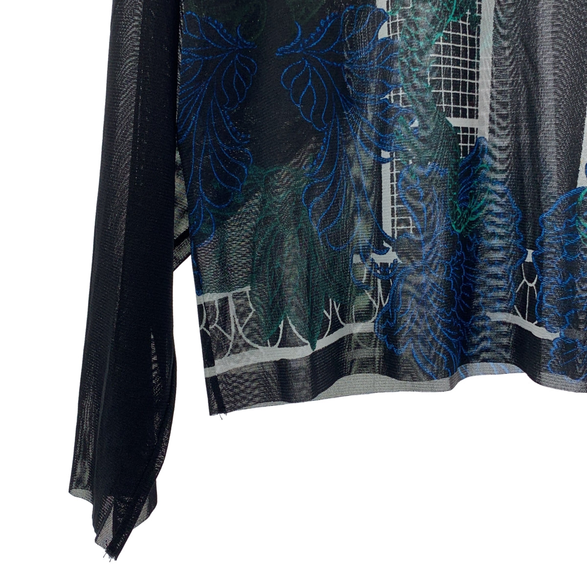 VIVIENNE TAM | 全身龍紋網眼圓領上衣 | 尺寸 38 | 女款