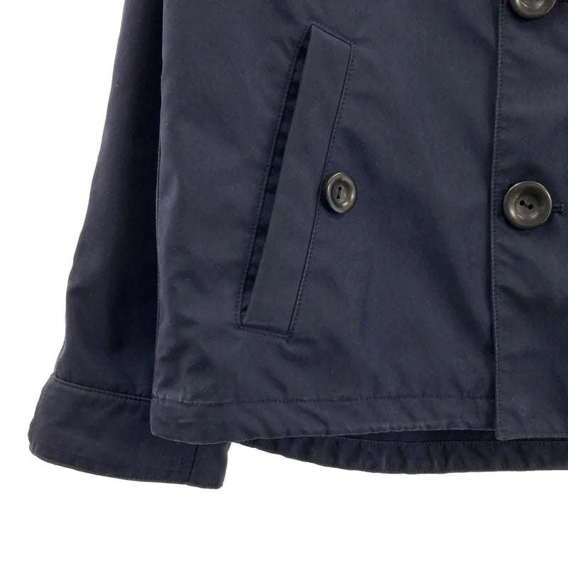 JOHNBULL / ジョンブル | ユーティリティシェル ロゴボタン ジャケット フーディ | S | ネイビー | レディース