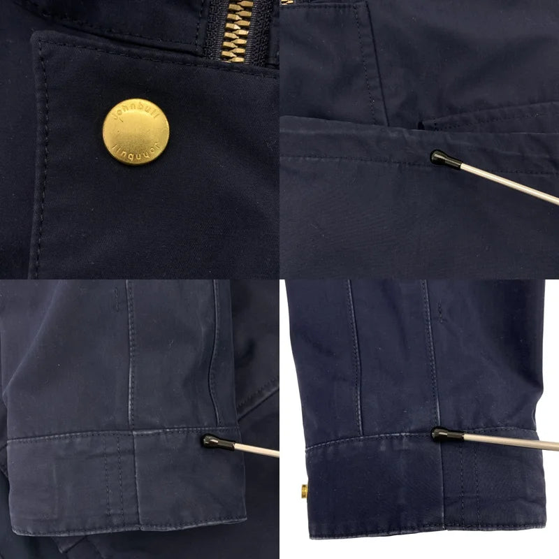 JOHNBULL / ジョンブル | ユーティリティシェル ロゴボタン ジャケット フーディ | S | ネイビー | レディース
