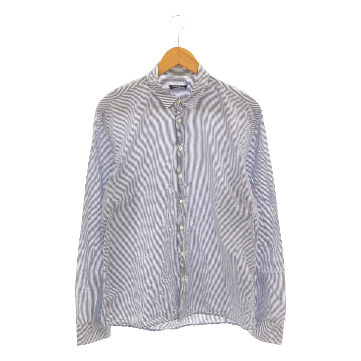 BALMAIN | Cotton striped button-down shirt | Size 40 | Men's