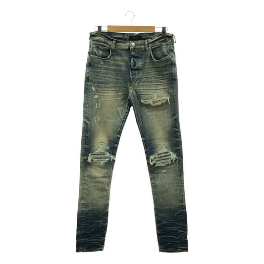 AMIRI / アミリ | 2024SS | BANDANA JACQUARD MX1 JEAN ダメージ加工 バンダナ ジャガード デニムパンツ | 32 | メンズ