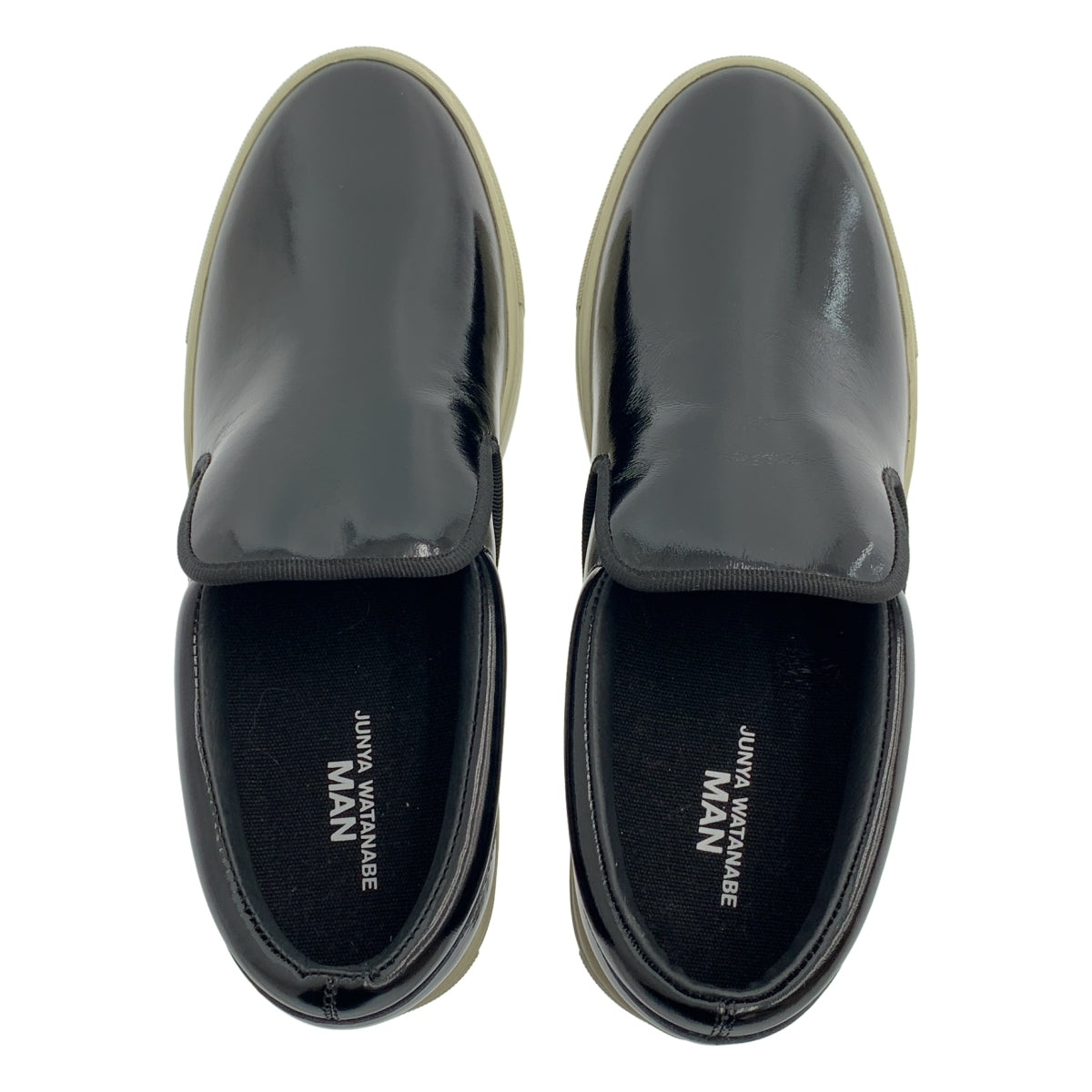 JUNYA WATANABE MAN / 준야 와타나베만 | 2025SS | 특허 가죽 슬립온 스니커즈 | US7 | 남성