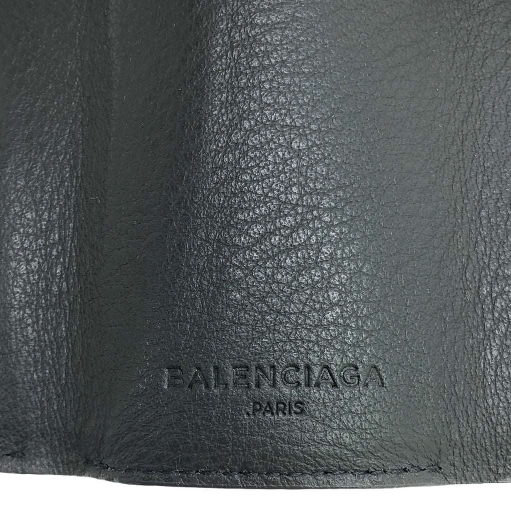 BALENCIAGA / バレンシアガ | PAPER / ペーパー レザー ミニウォレット | グレー | レディース