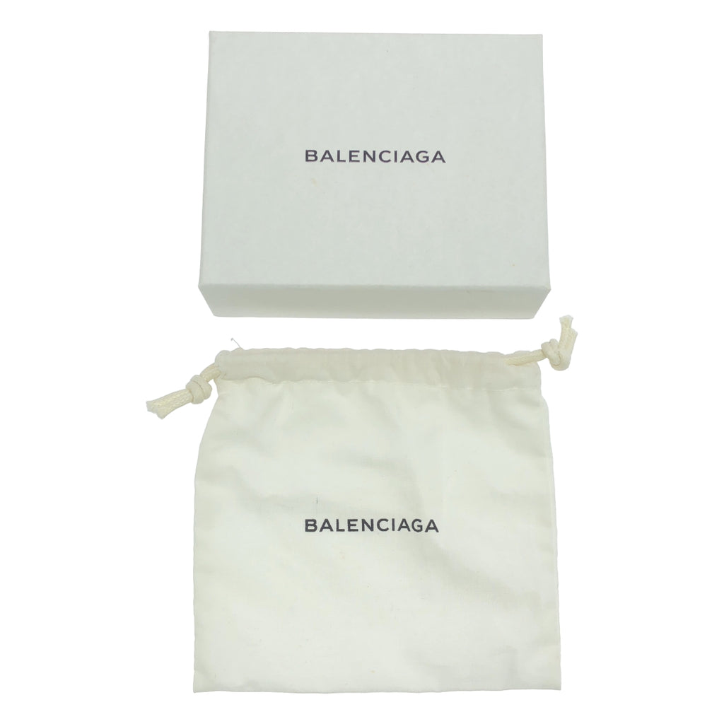 BALENCIAGA / バレンシアガ | PAPER / ペーパー レザー ミニウォレット | グレー | レディース
