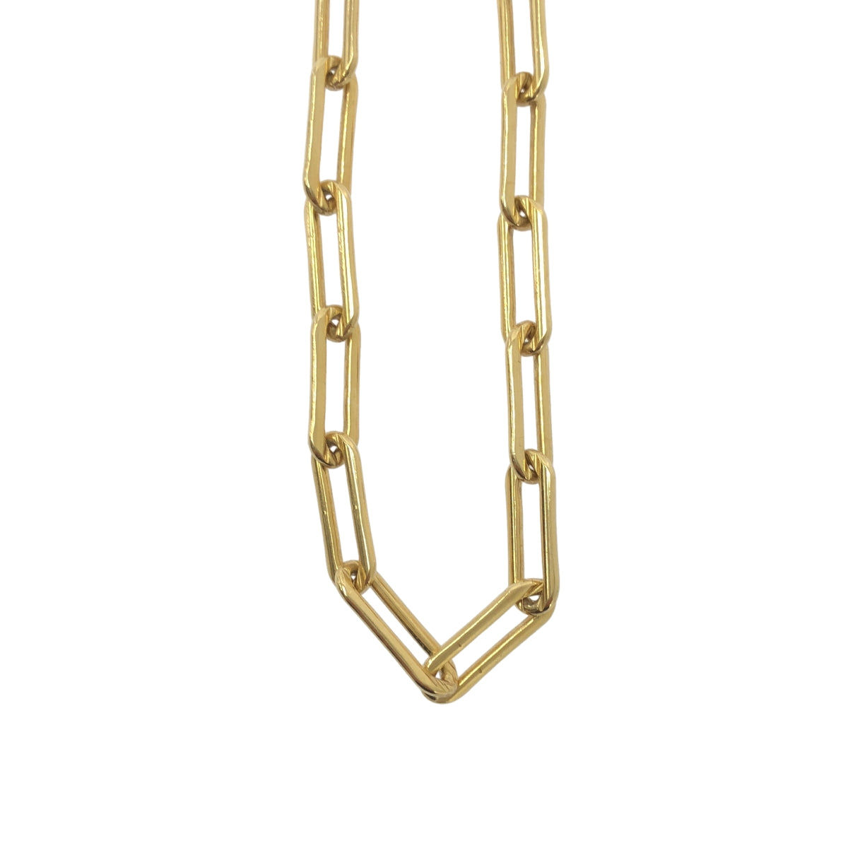 Gabriela Artigas / 가브리엘라 알티가스 | FINE RECTANGULAR LINK CHAIN ​​NECKLACE WITH TUSK CLASP 렉탄귤러 링크 체인 목걸이 |