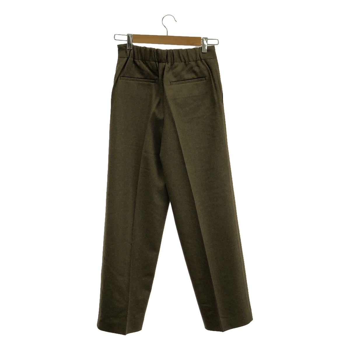 Tomorrowland MACPHEE | Wool nylon flannel straight pants | Size 34 | Women's