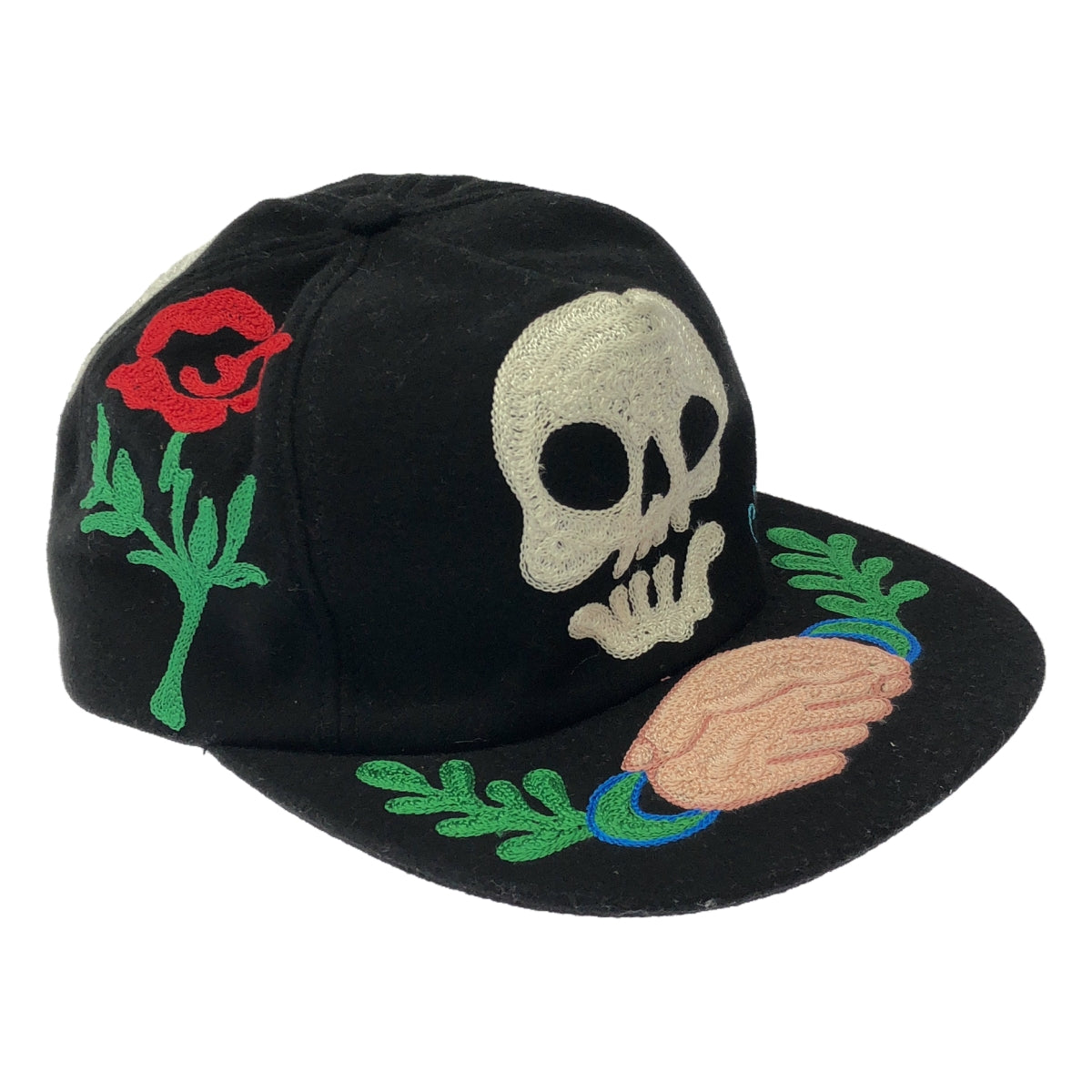 Clayton Patterson / 클레이튼 패터슨 | SOLID SKULL CHAIN ​​STITCH EMBROIDERY CAP 해골 자수 캡 | F | 기타