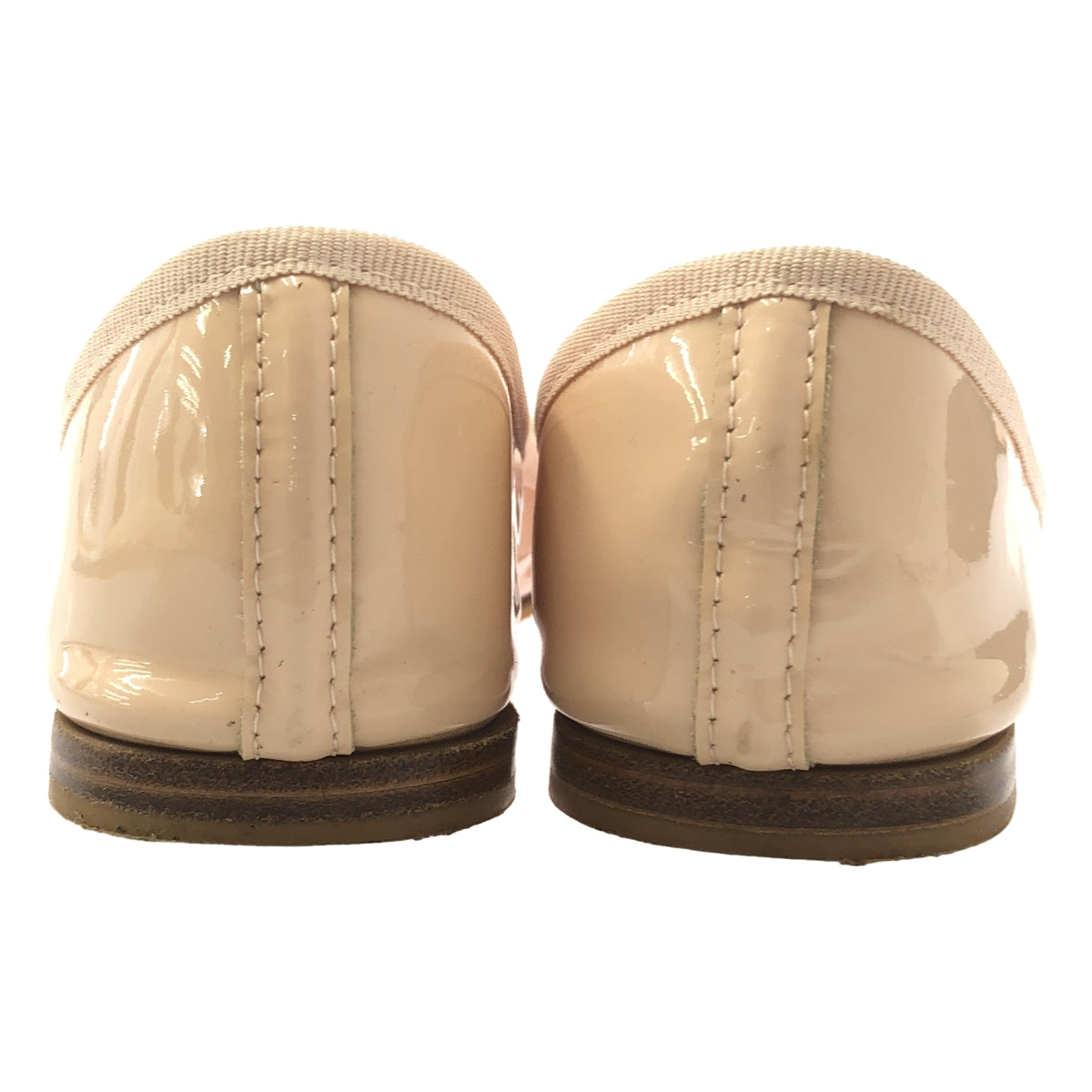 Repetto | 皮革緞帶平底芭蕾平底鞋 | 35號 | 米色 | 女款