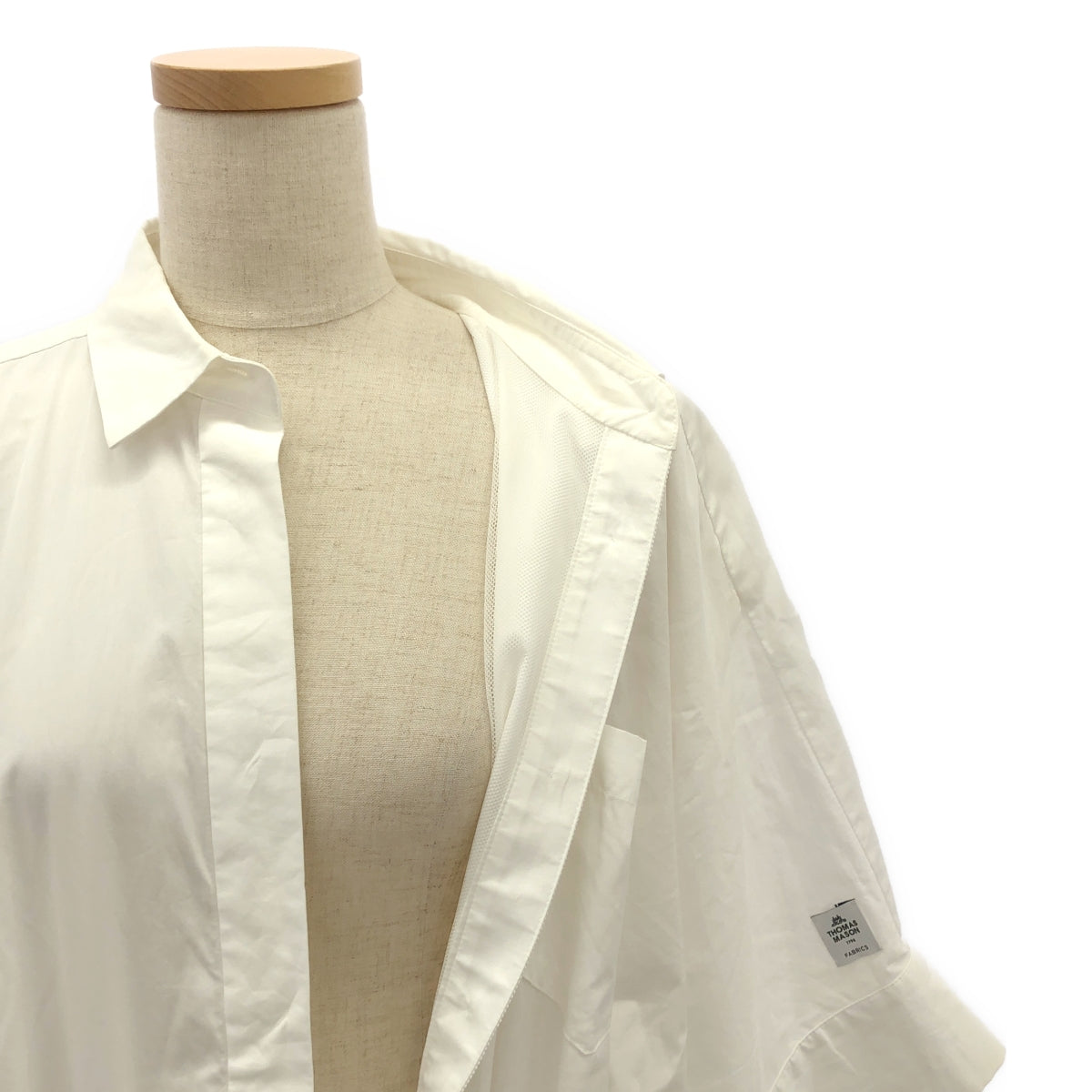 sacai / sacai | x Thomas Mason / 襯衫和短裙迷你連身裙 | 尺寸 2 | 白色/黑色 | 女款