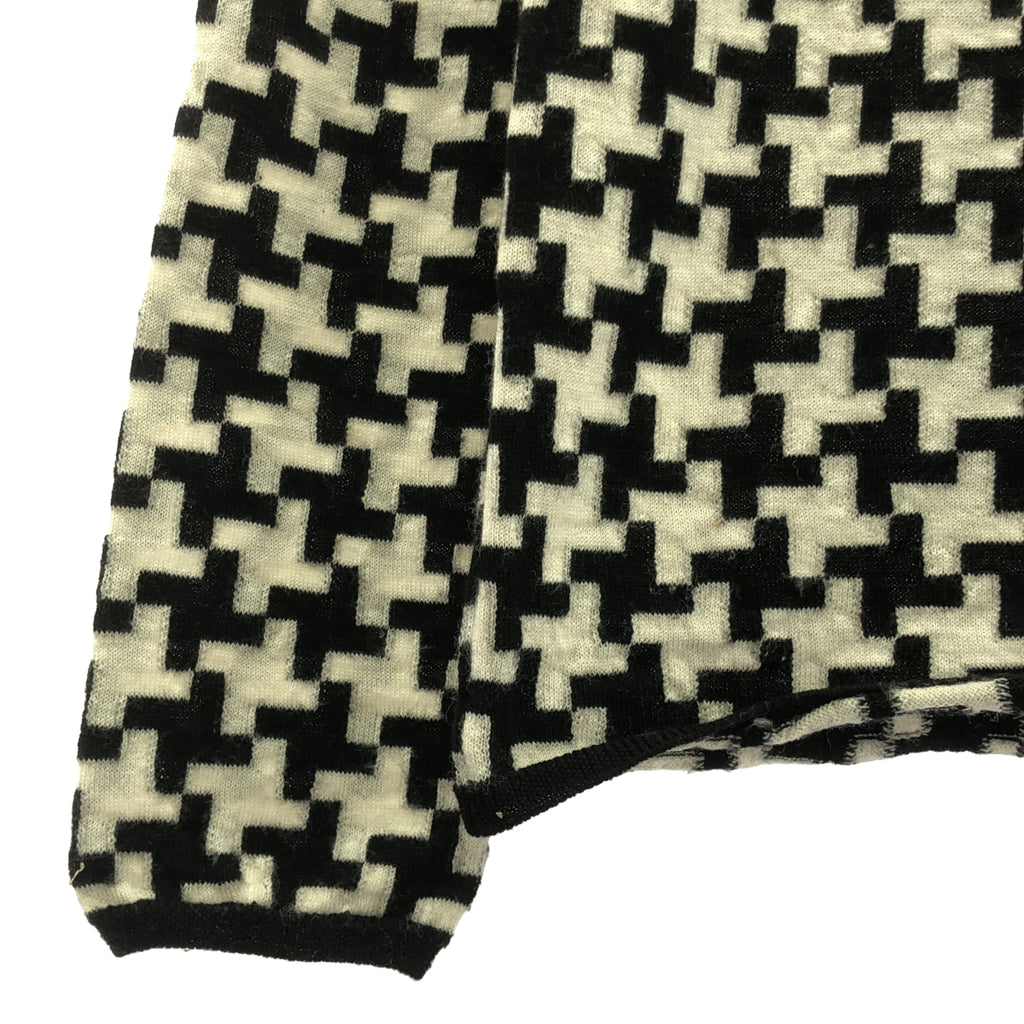 COMME des GARCONS COMME des GARCONS / Comme des | 2019秋冬 |幾何圓領針織套頭衫 | S |米白色/黑色|女性的