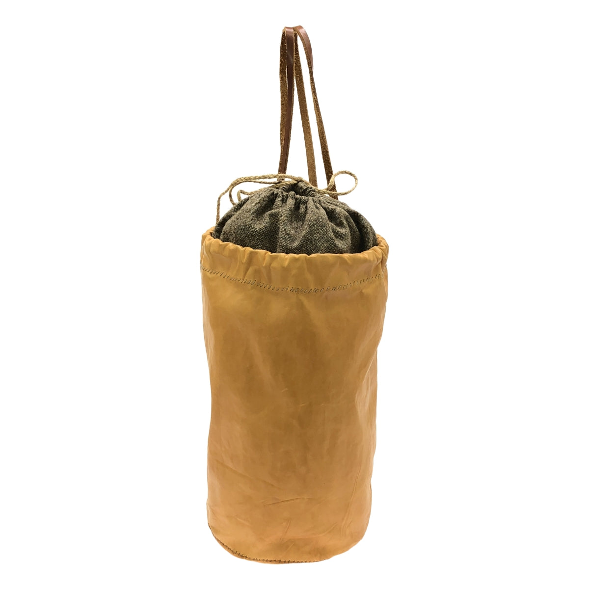 【美品】  ISABELLA STEFANELLI / イザベラステファネリ | Leather  Sachet bag / レザーバッグ | brown | メンズ