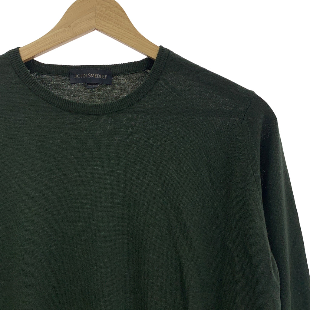 JOHN SMEDLEY / 존스 메들리 | 메리노 울 하이 게이지 크루 넥 니트 | M | 남성