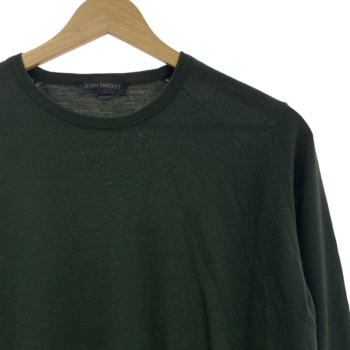 JOHN SMEDLEY / 존스 메들리 | 메리노 울 하이 게이지 크루 넥 니트 | M | 남성
