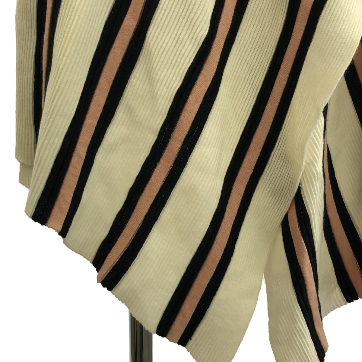 Christian Wijnants | Striped Sleeveless Knit Skirt Set | M | White/Black/Pink | Women's