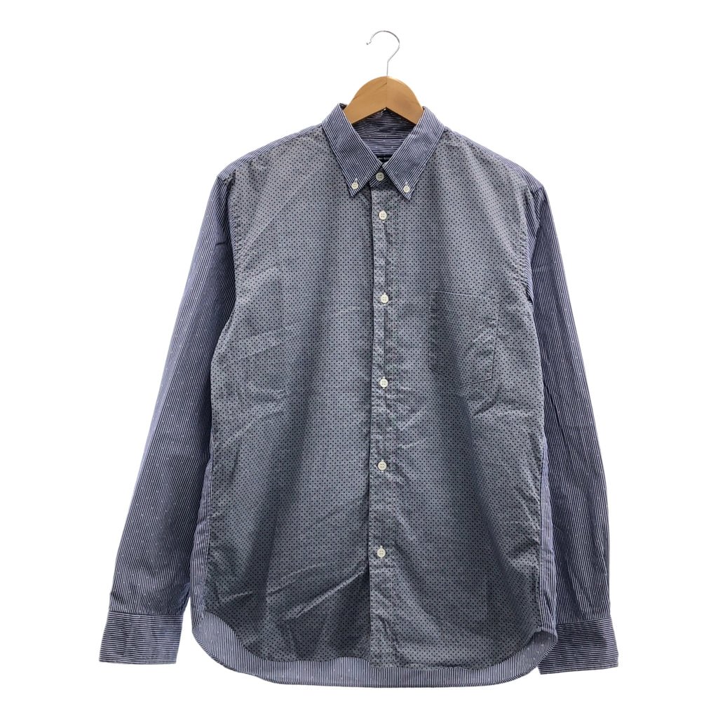 COMME des GARCONS HOMME / コムデギャルソンオム | 2019SS | ドット ストライプ切替 ボタンダウンシャツ | L | メンズ
