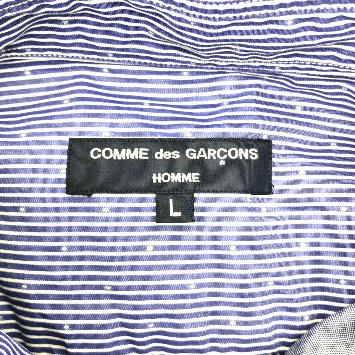 COMME des GARÇONS HOMME | 2019 春夏 |圓點與條紋羈扣襯衫| SHOPBOP L 號 |男士