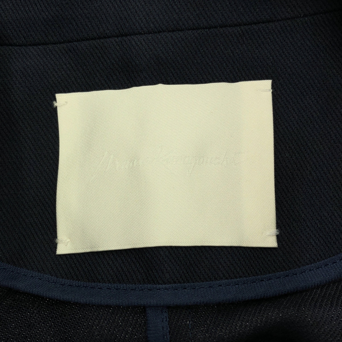 Mame Kurogouchi / マメクロゴウチ | Cotton Linen Twill Short Jacket コットン リネン ショート ジャケット | 2 | ネイビー | レディース