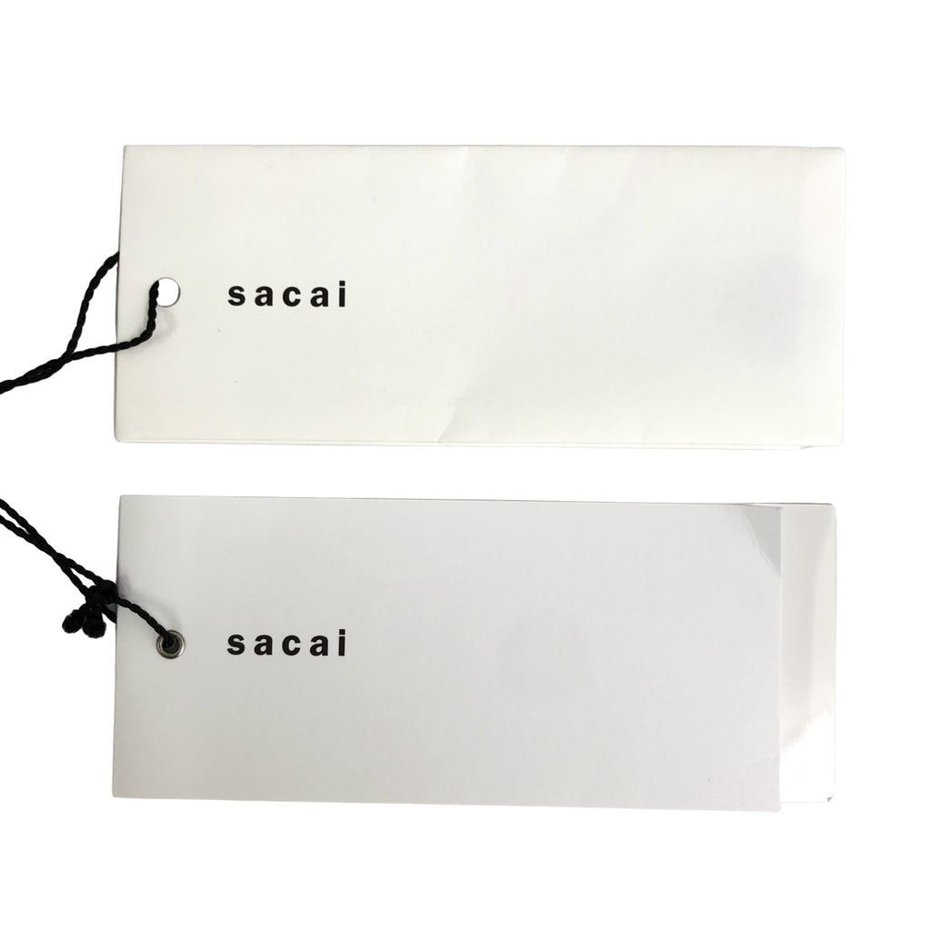 sacai | 2024 秋冬系列 | 尼龍斜紋針織拼接開襟衫飛行員夾克 | 尺寸 2 | 男士