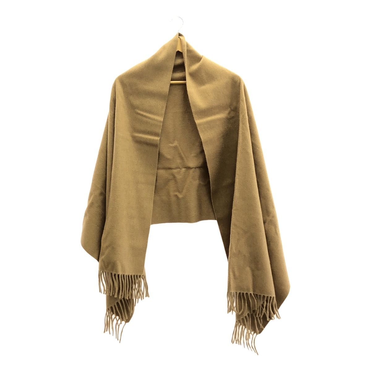 【美品】  Max Mara / マックスマーラ | CAMMELLO フリンジマフラー ストール | ベージュ | レディース