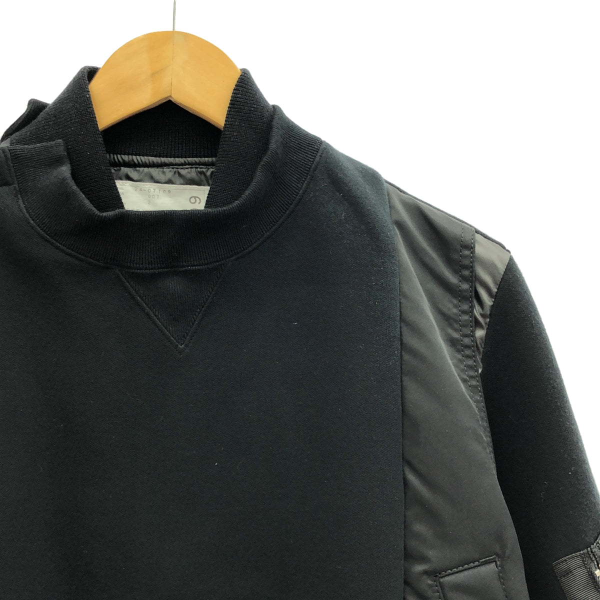 [狀況良好] sacai |海綿汗衫 | 2 |黑色 |女性的