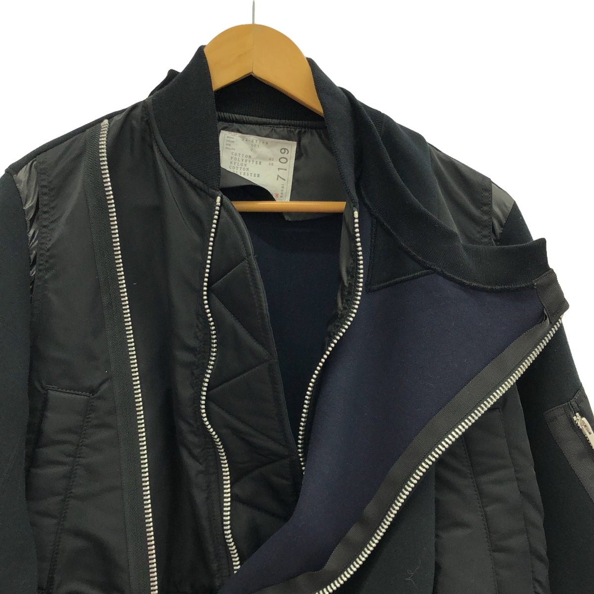 [狀況良好] sacai |海綿汗衫 | 2 |黑色 |女性的
