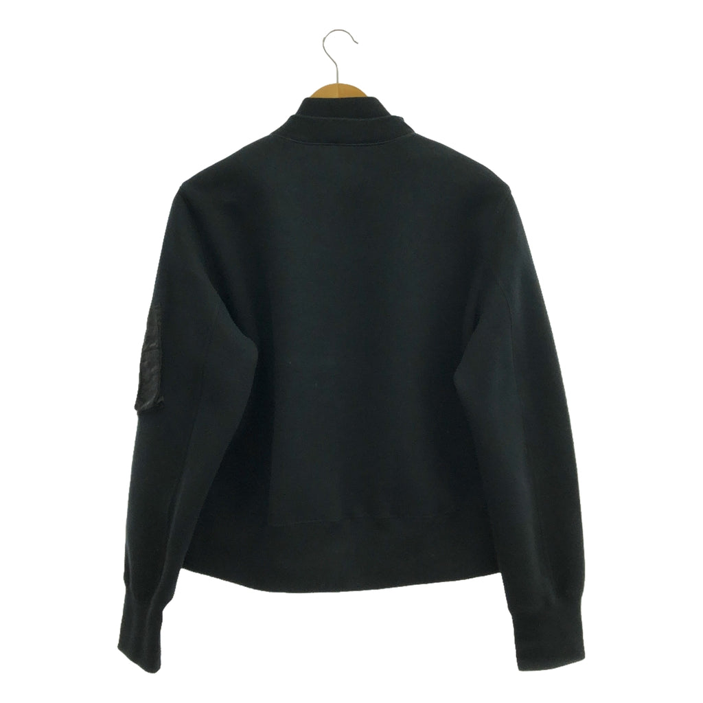 【미품】 sacai / 사카이 | Sponge Sweat Blouson 블루존 | 2 | 블랙 | 여성