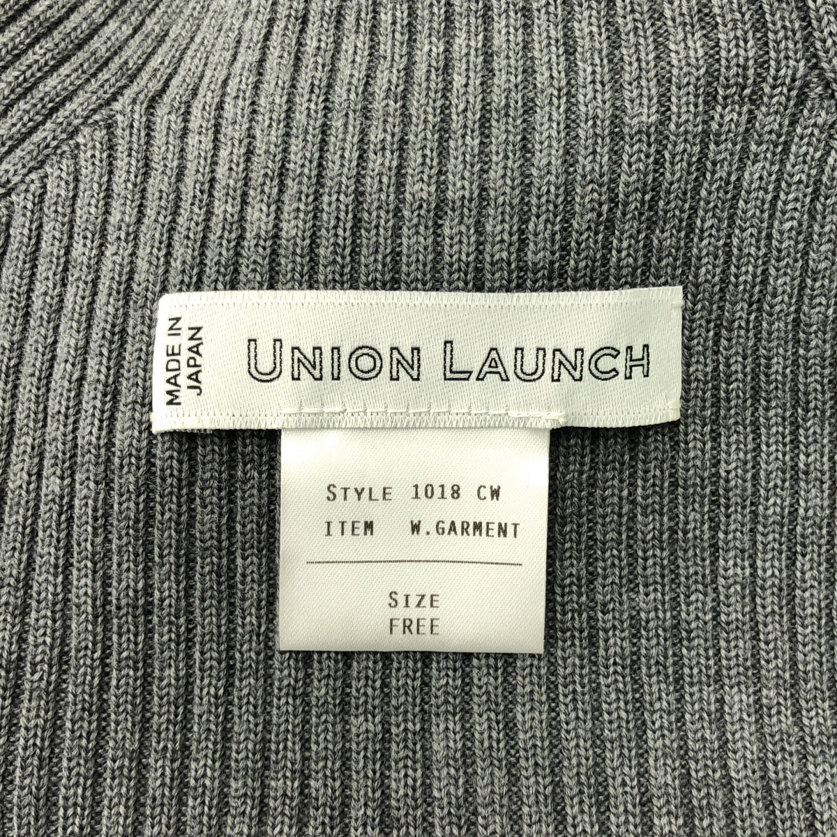 UNION LAUNCH | 羅紋高領針織衫 | F |