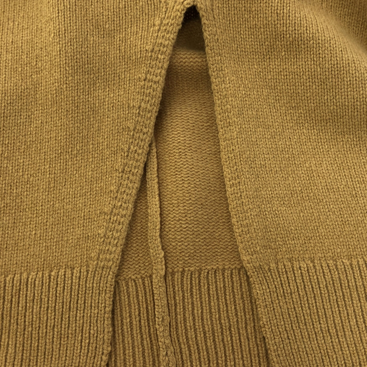 德賴斯·範諾頓 |美利奴羊毛開衩針織 | XS |淺棕色 |女性的