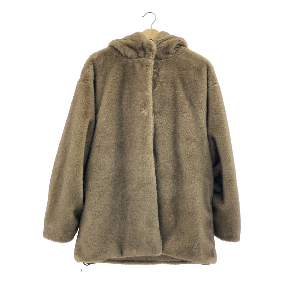 THINGS THAT MATTER / シングスザットマター | MINK IMITATION FUR HOODIE JACKET / オーバーシルエット ファー フード ジャケット / 総裏地 | F | レディース