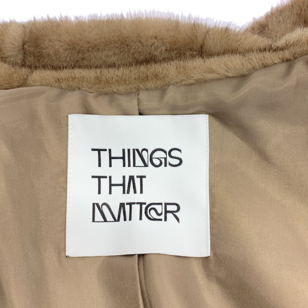 THINGS THAT MATTER / シングスザットマター | MINK IMITATION FUR HOODIE JACKET / オーバーシルエット ファー フード ジャケット / 総裏地 | F | レディース