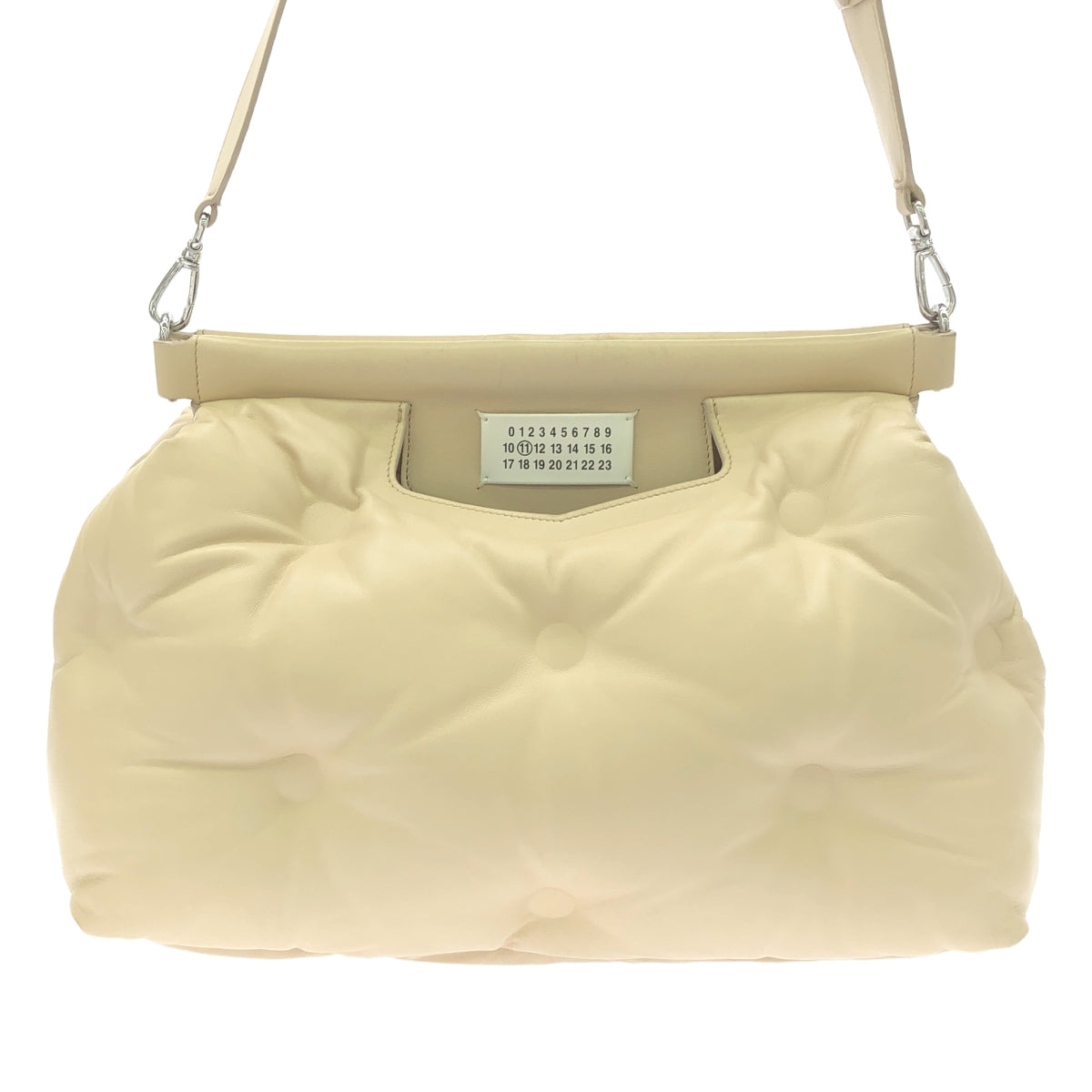 Maison Margiela | 2022AW | Glam Slam S56WG0177 兩用皮革手提包，搭配肩帶/可拆式小袋 | UNI | 米色 | 女款