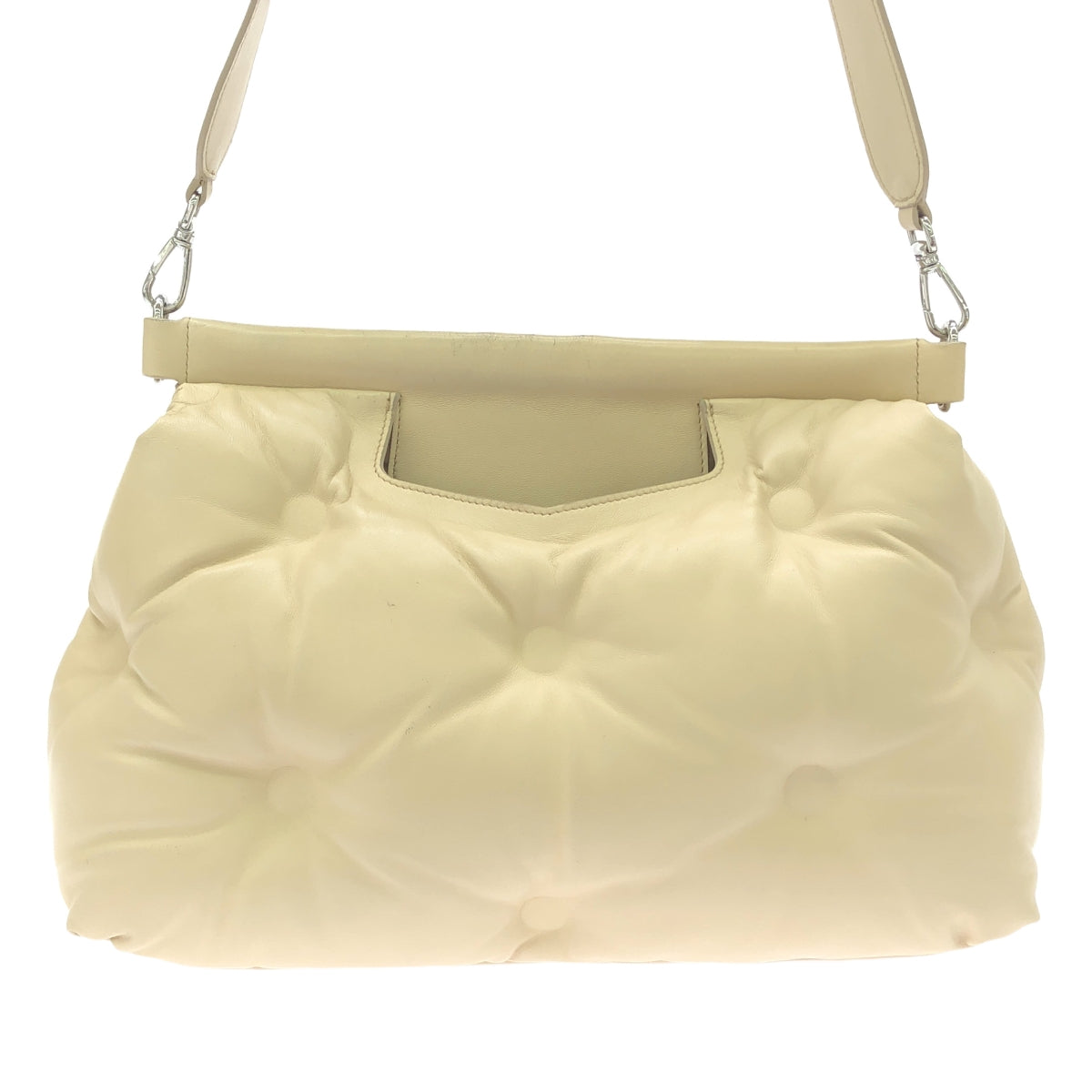Maison Margiela | 2022AW | Glam Slam S56WG0177 兩用皮革手提包，搭配肩帶/可拆式小袋 | UNI | 米色 | 女款