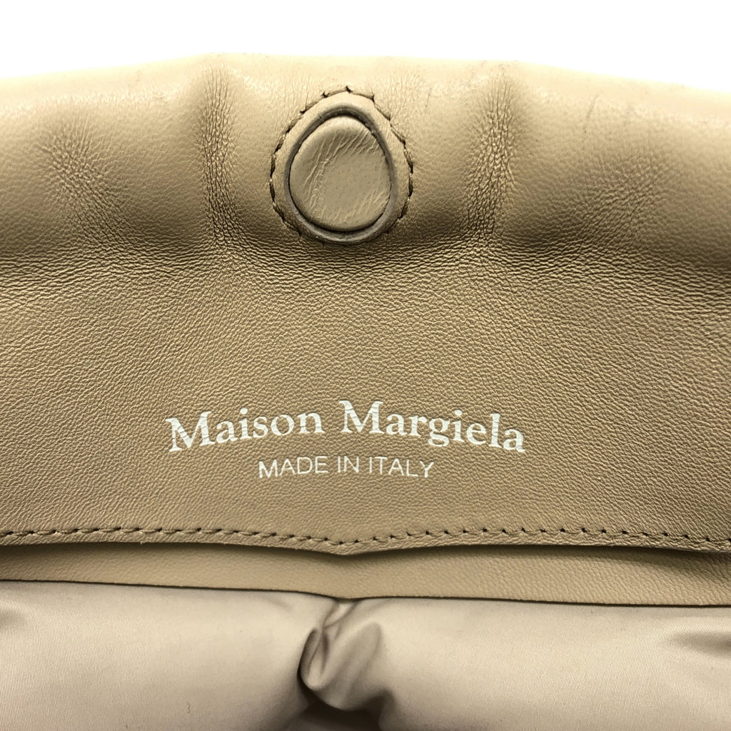 Maison Margiela / 메종 마르젤라 | 2022AW | Glam Slam / 그램 슬램 S56WG0177 2way 숄더 첨부 가죽 핸드백 / 파우치 착탈 가능 | UNI | 베이지 | 여성