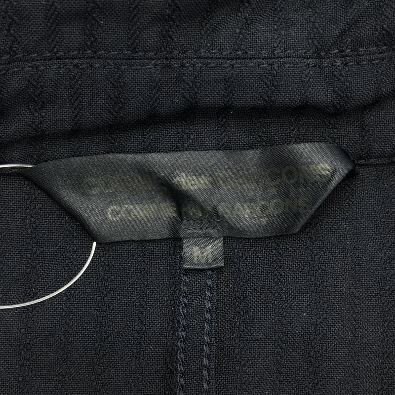 COMME des GARCONS COMME des GARCONS / 꼼꼼 | 2015AW | 폴리에스터 제품 가공 자카드 라운드넥 싱글 코트 | M | 여성