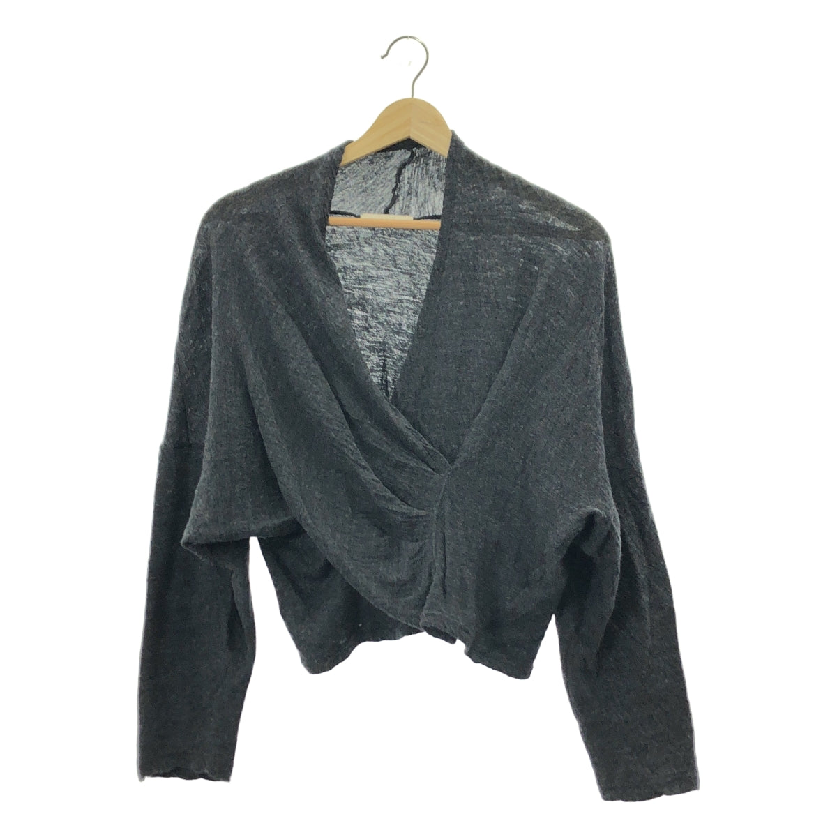 Plage / 플라주 | 2024AW | 울 카슈쿨 넥 크롭 니트 | F | 여성