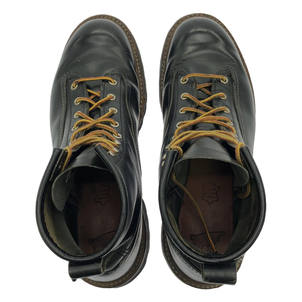RED WING / 레드 윙 | 2009 | 2934 LINEMAN 레이스 투 가죽 부츠 | 10 D | 블랙 | 남성