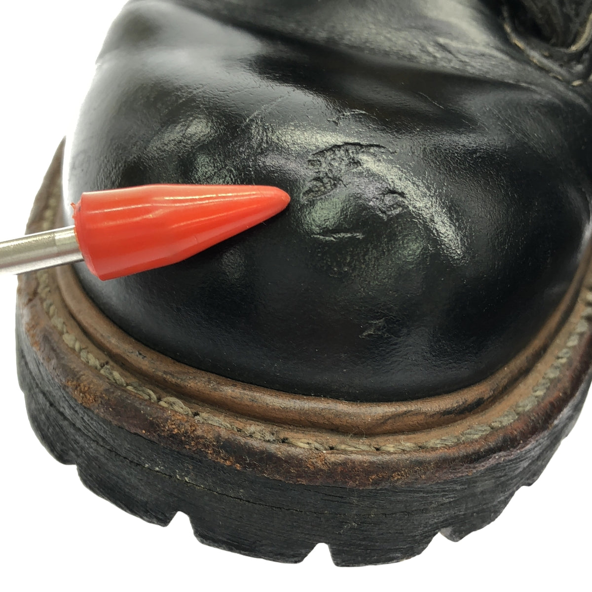 RED WING / 레드 윙 | 2009 | 2934 LINEMAN 레이스 투 가죽 부츠 | 10 D | 블랙 | 남성