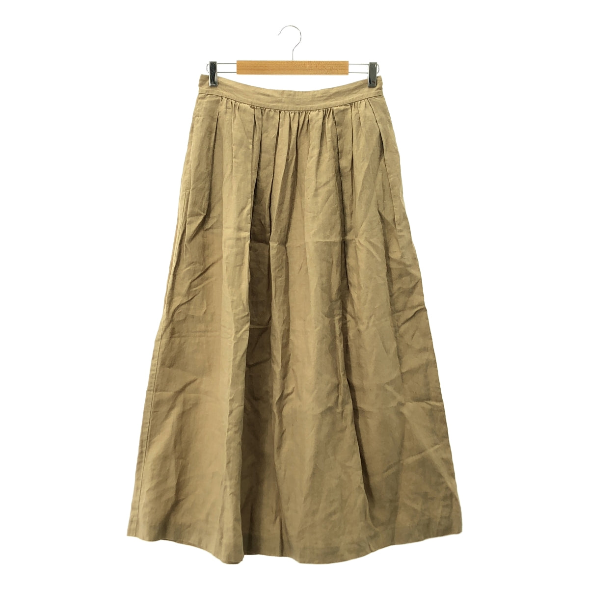 MUSE de Deuxieme Classe / ミューズドゥーズィーエムクラス | LINEN / タックロングスカート | 38 | レディース