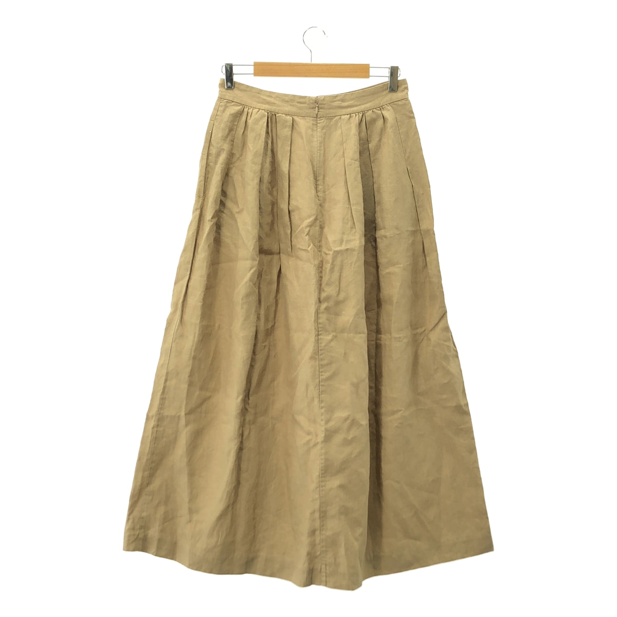 MUSE de Deuxieme Classe / ミューズドゥーズィーエムクラス | LINEN / タックロングスカート | 38 | レディース