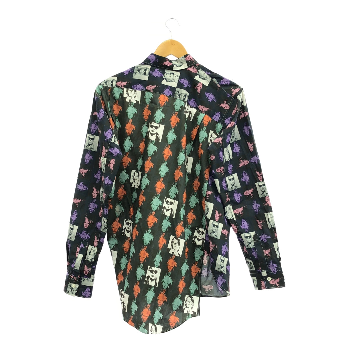 COMME des GARCONS SHIRT / コムデギャルソンシャツ | × Andy Warhol  / アンディ・ウォーホル 総柄 変形 捻れ レギュラーカラー シャツ | S | マルチカラー | メンズ