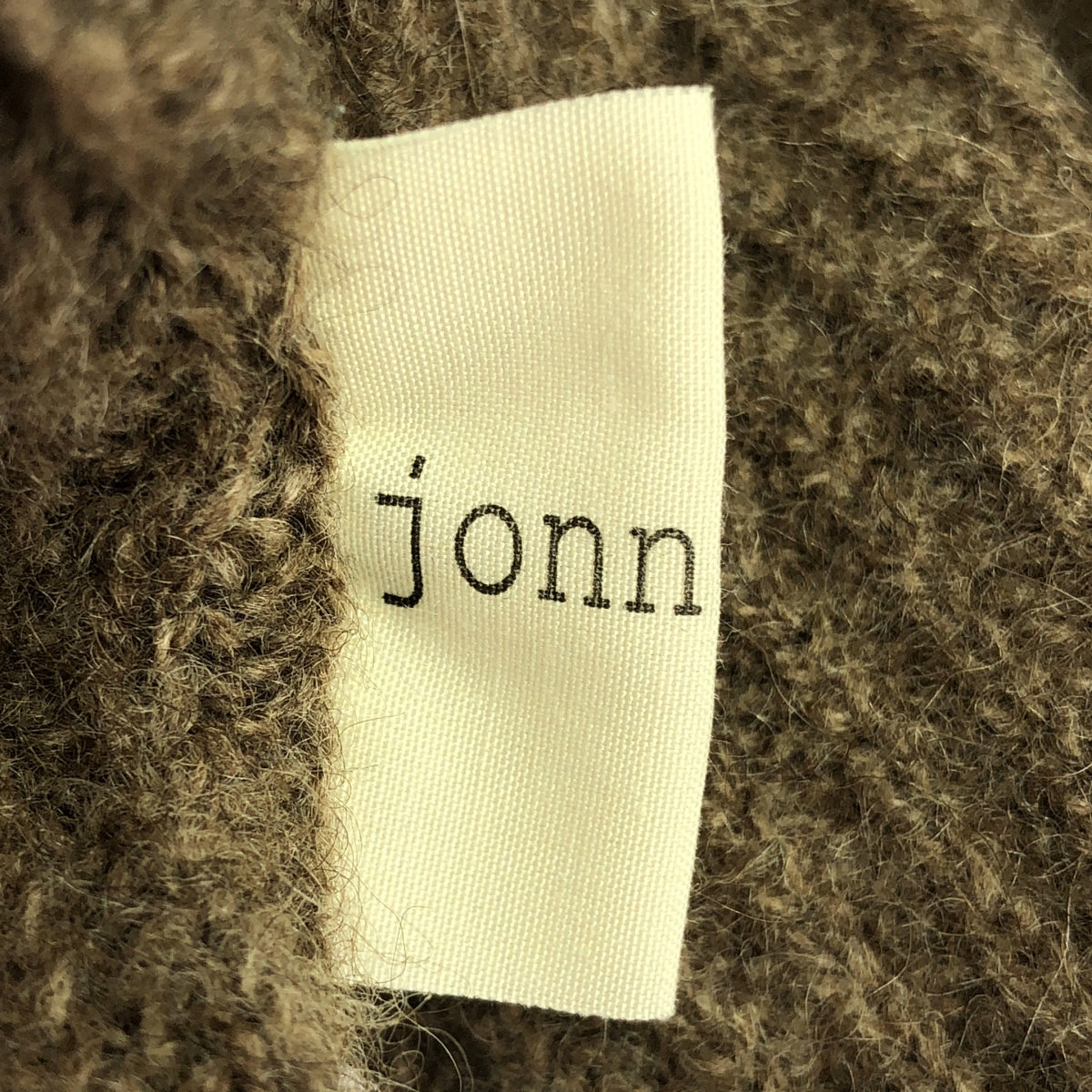 jonnlynx / 約翰林克斯 |羊毛不對稱開衩高領針織衫 | F |布朗 |女性的