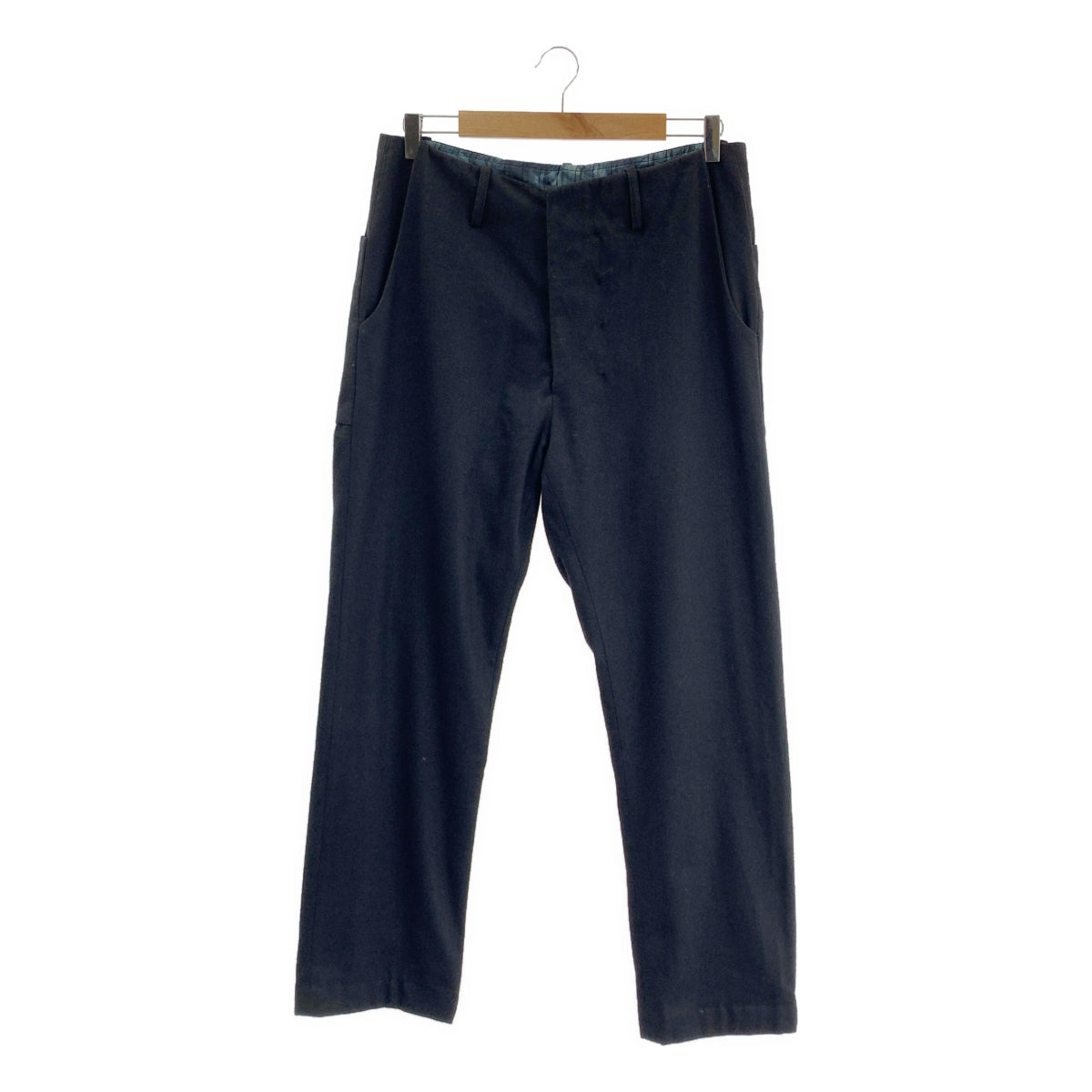 ATELIER SUPPAN / 아틀리에스판 | 울 핸드 다이 트라우저 팬츠 | 1 | 블랙 | 남성