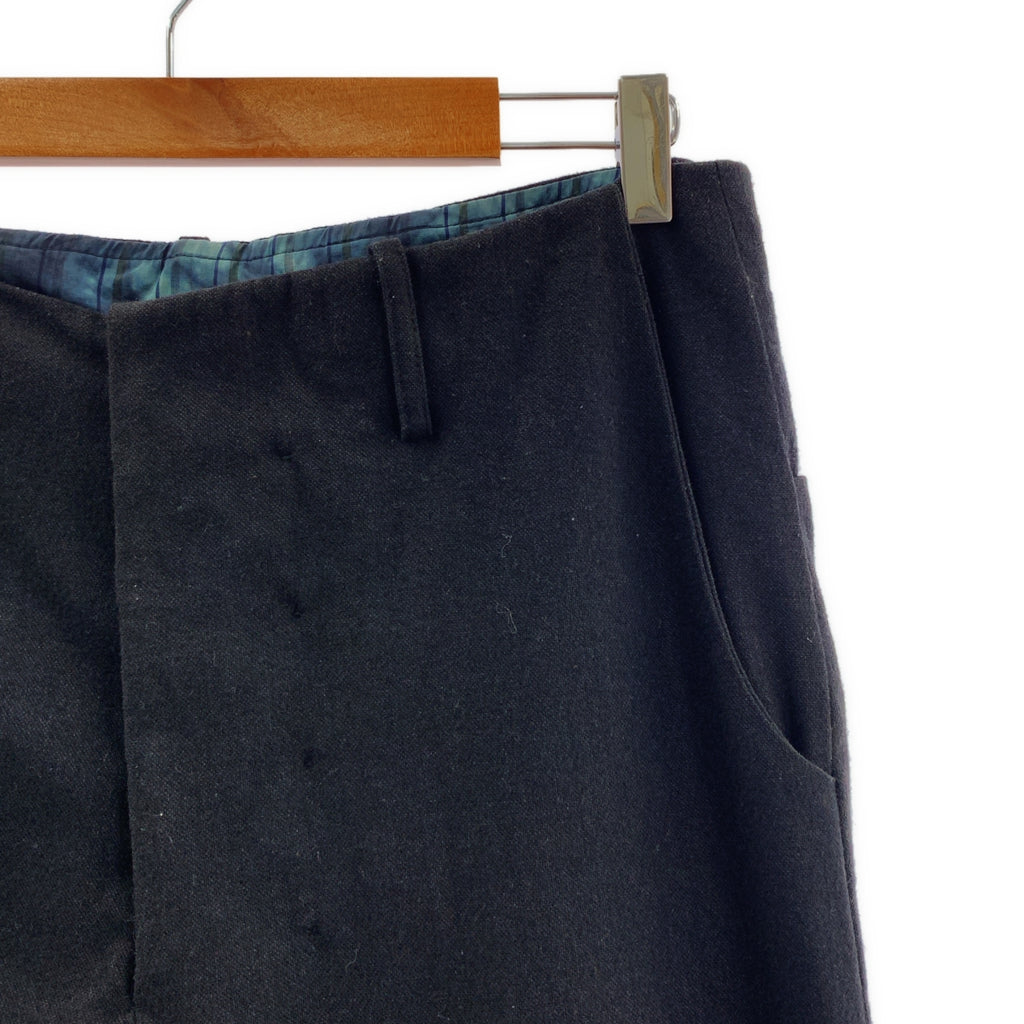 ATELIER SUPPAN / アトリエスパン | ウール ハンドダイ トラウザー パンツ | 1 | ブラック | メンズ