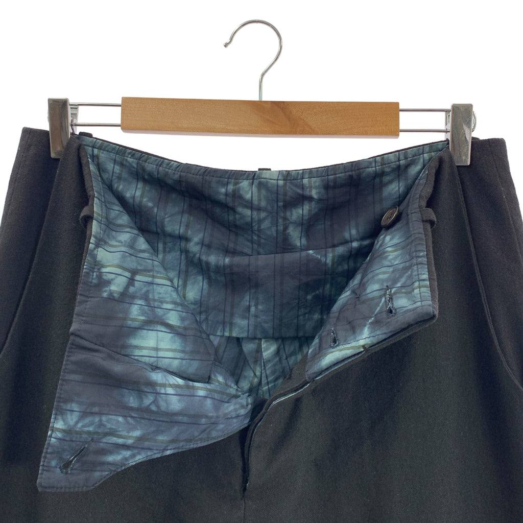 ATELIER SUPPAN / アトリエスパン | ウール ハンドダイ トラウザー パンツ | 1 | ブラック | メンズ