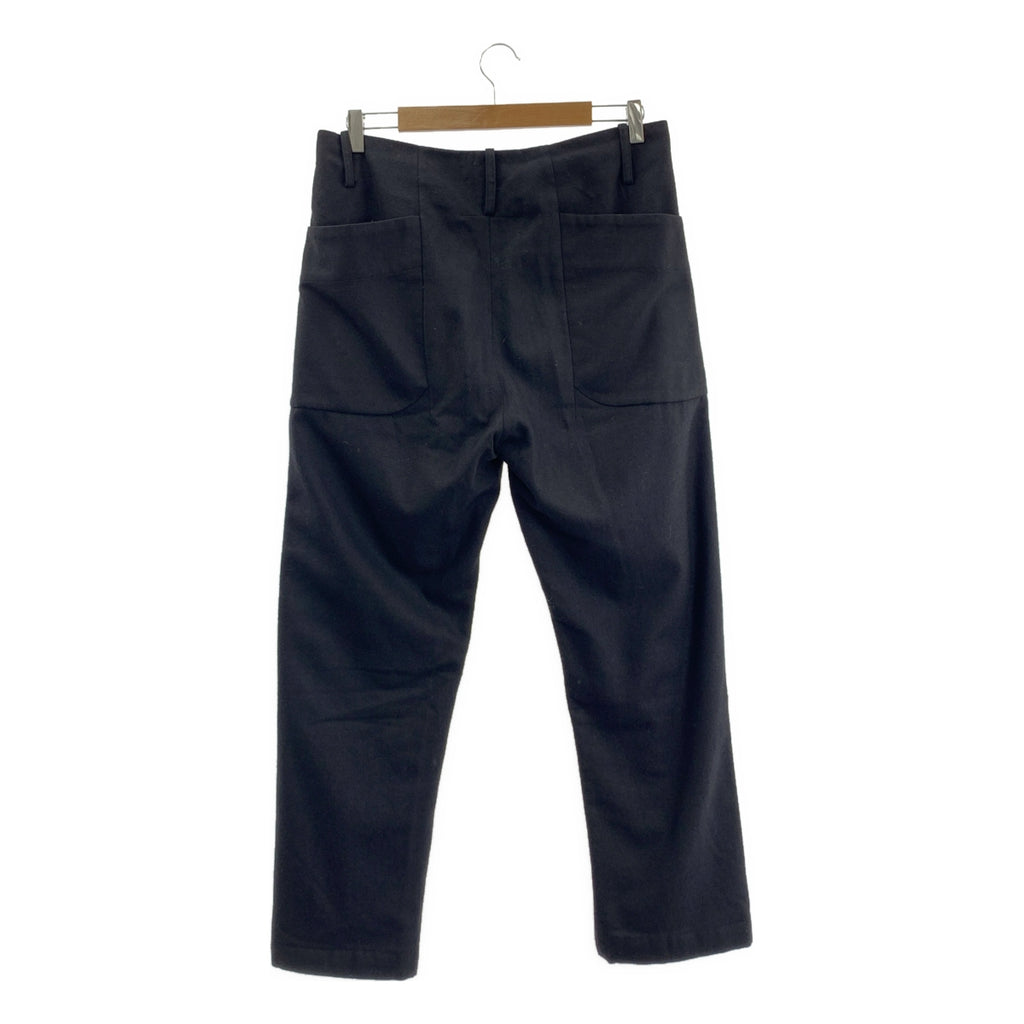 ATELIER SUPPAN / アトリエスパン | ウール ハンドダイ トラウザー パンツ | 1 | ブラック | メンズ
